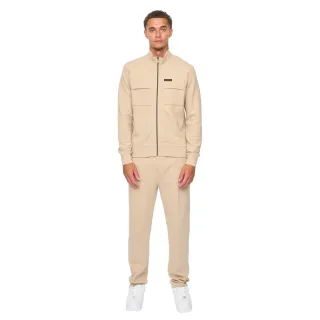Duck and Cover - "Tames" Hoodie und Jogginghosen-Set für Herren, Durchgehender Reißverschluss (Steinfarben)