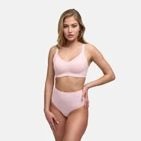 cfab (creamy fabrics) Bügelloser BH Seamless Compact Push-Up BH-Baby Pink-XL (1-tlg)