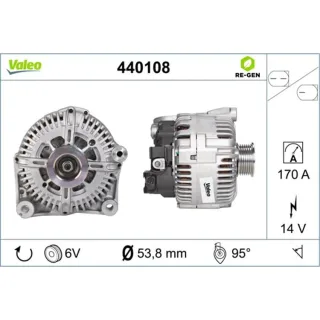 Valeo Lichtmaschine 170A BMW X5 E70 X6 E71 3,0 440108