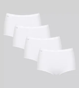 sloggi - sloggi Basic+ Maxi 4P weiss - Gr. - 48