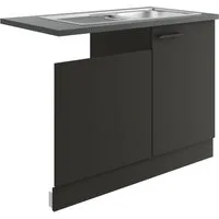 OPTIFIT Spülenschrank Palma Breite 110 cm, geeignet für teilintegrierte Geschirrspüler