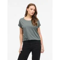 Vila Rundhalsshirt VIDREAMERS NEW PURE T-SHIRT/SU-NOOS Baumwollmischung, regular fit