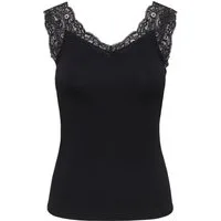 ONLY Spitzentop ONLLUNI TANK TOP WITH LACE DETAIL CS JRS Viskosemischung, regular fit