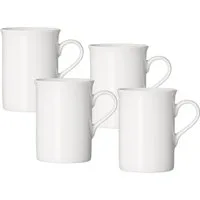 Ritzenhoff & Breker Becher Bianco, 4-tlg., Porzellan, Kaffeebecher, je 300 ml