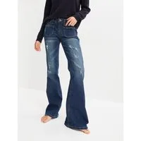 bonprix Schlagjeans Regular Fit, mit Elasthan-Anteil, auffällige Waschung
