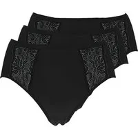 Pompadour Taillenslip 3er Pack Damen Maxislip Nostalgie (Packung, 3-St) Zwickel