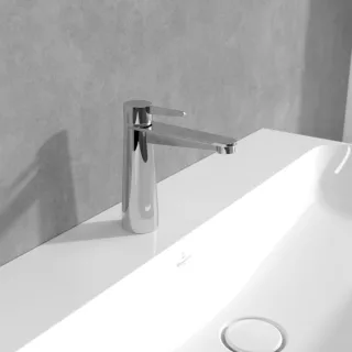 Villeroy und Boch Conum Einhebel-Waschtischarmatur TVW12700300161 ohne Ablaufgarnitur, chrom