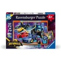 Ravensburger Puzzle Kinderpuzzle 2x24 Teile - Batwheels - Seid ihr bereit?, 24 Puzzleteile