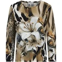 Hajo Langarmshirt Strickshirt Blouson Style Soft Touch