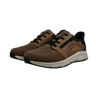 bugatti Sneaker, Freizeitschuh, Halbschuh, Schnürer mit Kontrastbesatz, G-Weite