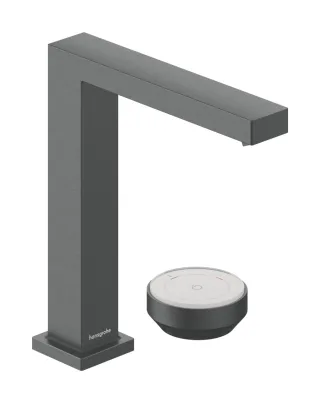 Hansgrohe 2-Loch Waschtischmischer 150 Tecturis E mit Ablaufgarnitur Brushed Black Chrome,73053340 73053340