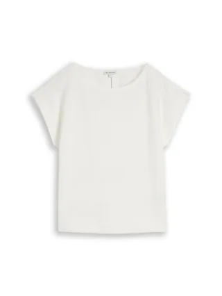 Tom Tailor - Loose Fit T-Shirt weiß - Gr. - XS