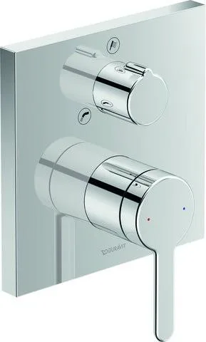Duravit C.1 Einhebel-Wannenmischer Unterputz Chrom Hochglanz 150x77x150 mm - C15210011010 C15210011010