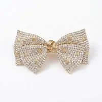 The Beauty House Haarspange mit Schleifen-Design und Strass – edler Haarschmuck, als Haarclip & Haarklammer für festliche Looks