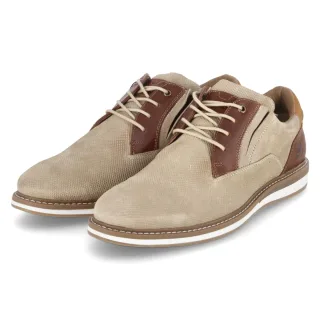 Bullboxer Halbschuhe - Gr. 45 - Beige - Leder
