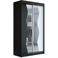 A&J MöbelLand GmbH Schiebetürenschrank RIMO mit Spiegel (TOP ANGEBOT! TOP PRODUKT! Wählen Sie das ideale Modell für Ihr Schlafzimmer) Breite: 120 cm, 160 cm, 180 Höhe: 215 cm, Tiefe: 59,5 cm