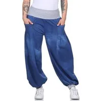 CLEO STYLE Haremshose/Jodhpur-Hose Haremshose 4452 34-38 Dunkelblau