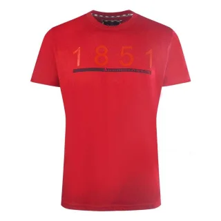 Aquascutum - "London 1851" T-Shirt für Herren (Rot)