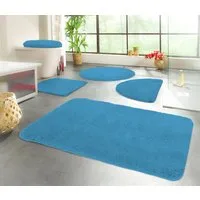 KiNZLER Badematte Chaozhou, Badvorleger, Badezimmer Teppich, Höhe 20 mm, rutschhemmend beschichtet, fußbodenheizungsgeeignet, Polyester, rechteckig, Badteppich, Uni Farben, weich, als rechteckig, rund & Set erhältlich