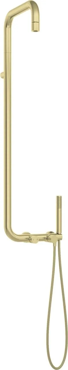 Neuesbad Serie 600 Hexa Duschsystem, gold gebürstet NB1DENHS_R4XM1