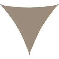 vidaXL Sonnensegel Sonnensegel Oxford-Gewebe Dreieckig 4x4x4 m Taupe, (1-tlg)