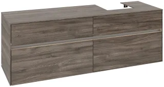 Villeroy & Boch Waschtischunterschrank Collaro C106B0 1600x548x500mm mit Beleuchtung Stone Oak C106B0RK