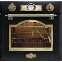 Kaiser Küchengeräte Einbaubackofen Retro Elektro Einbau Backofen Autark 60cm 67L 8 Funktionen in Schwarz EH 6355 Em, mit 1-fach-Teleskopauszug, Retro Elektro Einbau Backofen Autark 60cm 67L 8 Funktionen in Schwarz