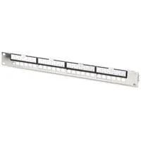 Modulares Patchpanel, 24 RJ-45 Ports silber, 1 HE, Rack Mount, geschirmt