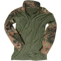 Mil-Tec Langarmshirt Militär Combat-Shirt Feldhemd Tactical