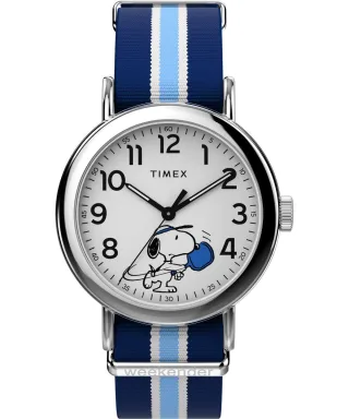 Timex Peanuts Weekender Pickleball Blau Unisex Armbanduhr TW2Y50600