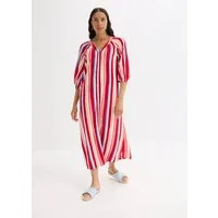 bonprix Tunikakleid aus Viskose, mit Knopfleiste, Loose Fit, gestreift