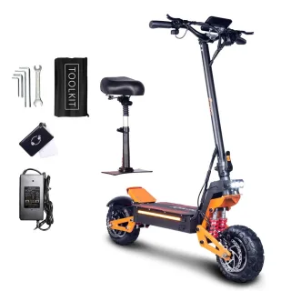 [EU DIRECT] TOURSOR X5-60 Electric Scooter w/Seat, 60V 38AH Battery, 60V 3000W*2 Dual Motors, Recommended Top Speed 25KM