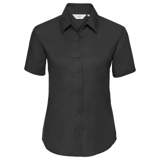 Russell Collection - Hemd für Damen kurzärmlig (Schwarz)