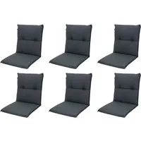 doppler® Polsterauflage 6 er Set Niederlehner Niedriglehner Gartenstuhlauflagen Auflage 940, (Spar-Set, 6 St., 6 Auflagen), für Niederiglehner-Stühle