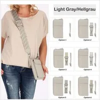 Botego Handytasche mit Geldbörse zum Umhängen, Handytasche Leder, Umhängetasche Damen