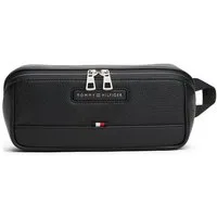 Tommy Hilfiger Kulturbeutel TH CENTRAL WASHBAG, Unisex Kosmetiktasche, Minibag mit praktischer Handschlaufe