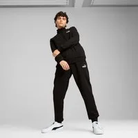 PUMA Trainingsanzug ESS NO1 LOGO TR KNITTED SUIT (2-tlg), zweiteiliges Set, mit hohem Kragen, mit gerippten Bündchen