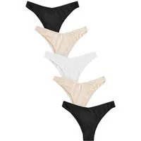 Next Slip 5 x Baumwollslips - besonders hoher Beinausschnitt (5-St)