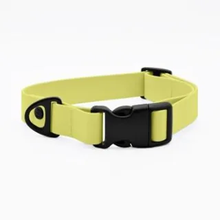 THE DOG IDEA Biothane Halsband mit Klickverschluss Butteryellow XS