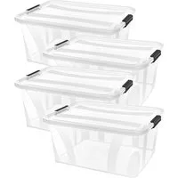 Siena Home Aufbewahrungsbox Anzio (Set, 4 St), Kunststoff, 100% recyclebar