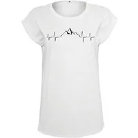 Youth Designz Print-Shirt Heartbeat Mountain Damen T-Shirt als Statement Geschenk Frauen Motiv mit stylichen Berg Aufdruck für Frauen