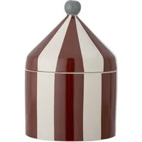 Bloomingville Aufbewahrungsbox Mini Cimmi Gefäß Zirkuszelt rot, mit Deckel