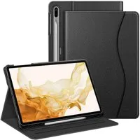 Fintie Tablet-Hülle für Samsung Galaxy Tab S8 Plus 2022/S7 FE 2021/S7 Plus 2020 12.4 Zoll, Multi-Winkel Folio mit S Pen Halter Dokumentschlitze&Auto Schlaf/Wach