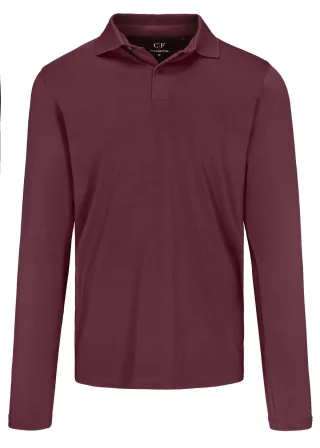 COMMANDER Finest Clothing - 2-Knopf Polo-Shirt, 1/1 Arm plum - Gr. - M