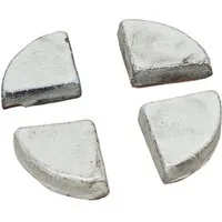 Teramico Blumentopfuntersetzer 4 Untersetzer für Blumentopf, Grau-Weiß, 9cm x 9cm x 2cm, Hochwerti, Zubehör für Alle Holzkisten 50x40x30cm, 100% Frostfest