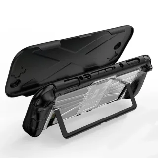 TPU+PC Case Ergonomic Handle Grip Cover Shockproof Handheld Game Console Case Anti-Drop Anti-Slip for Nintendo for Switc