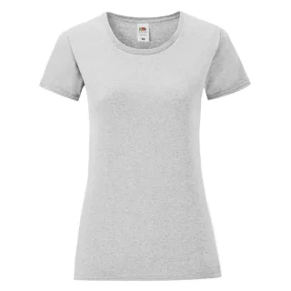 Fruit Of The Loom - T-shirt manches courtes ICONIC - Femme (Gris chiné)