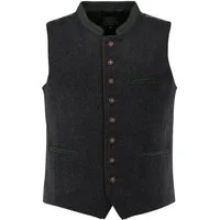 OS Trachten Trachtenweste Thoyad Slim Fit, Stehkragen, Wolle