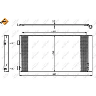 NRF Klimakondensator + Trockner Mini R55 R56 R57 R59