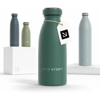 LARS NYSØM Thermoflasche Ren, Isolierflasche mit Vakuum Isolierung: 12h heiß / 24h kühl